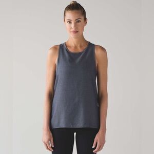Lululemon Women’s All Tied Up Navy Tank Top Size Small